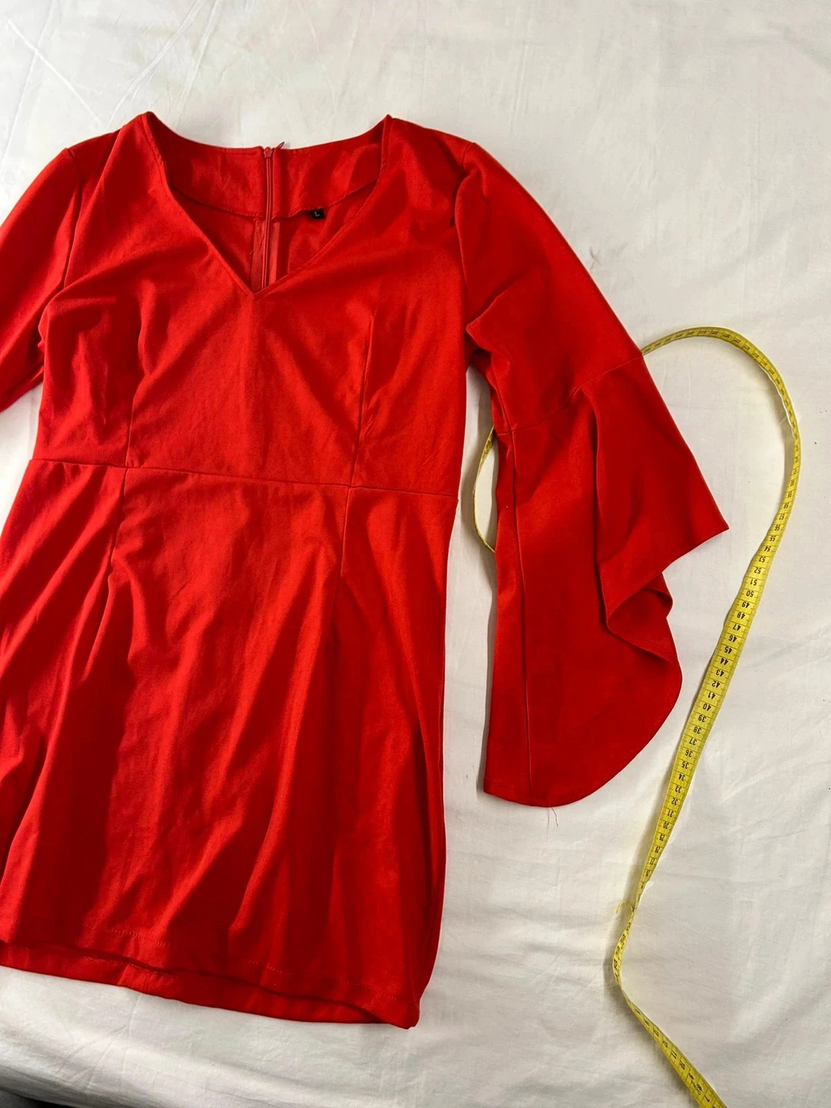 Vintage korte rode jurk – photo 7